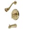 Kingston Brass KB6637CML Tub and Shower Faucet, Brushed Brass KB6637CML - alternate 1